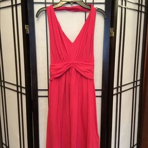 Express Hot Pink Halter Short Dress